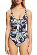 Stroje kąpielowe dla dziewczynek - ESPRIT Damski strój kąpielowy Malibu Beach RCS. Strój kąpielowy jednoczęściowy, Granatowy 3, 40 PL - miniaturka - grafika 1