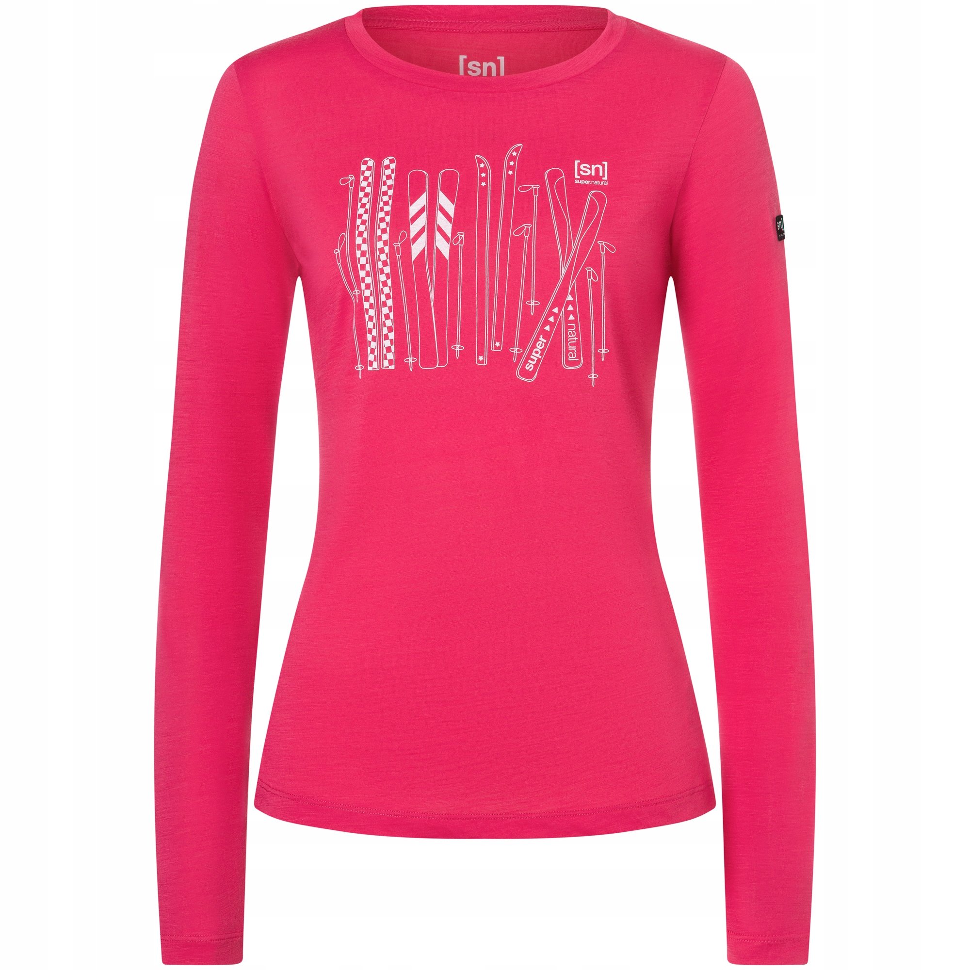 Koszulka damska longsleeve Super.natural W Fourski Ls różowa r. Xs