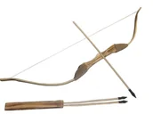 Zabawki i gry sportowe - łuk drewniany 100 cm, kołczan + 3 strzały - miniaturka - grafika 1