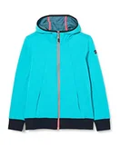 Kurtki i płaszcze dla dziewczynek - CMP Dziewczęca kolorowa kurtka dziewczęca z zamkiem błyskawicznym na całej długości, kapturem i logo CMP 30l6815 kurtka niebieski ceramika. 104 - miniaturka - grafika 1