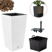 Donice - Doniczka DRTS325 + wkład, nawadniacz, keramzyt 2l Zestaw - miniaturka - grafika 1