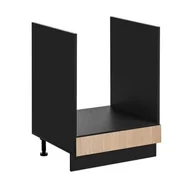 Szafki kuchenne - Szafka kuchenna pod piekarnik, Roma, 60x45x81 cm, czarny, jodełka, mat - miniaturka - grafika 1
