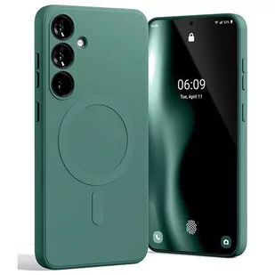Mercury MagSafe Semi-Silicone Sam S24+ G926 zielony /green - Etui i futerały do telefonów - miniaturka - grafika 1
