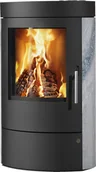 Piece wolnostojące - ABX Piec kominkowy stalowy Tulsa 5 wykończenie steatyt - miniaturka - grafika 1