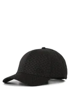 Czapki damskie - Calvin Klein Czapka damska Kobiety Bawełna czarny wzorzysty, ONE SIZE - miniaturka - grafika 1