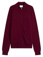 Swetry męskie - Perfect Cashmere Kaszmirowy kardigan "Jules" w kolorze bordowym - miniaturka - grafika 1