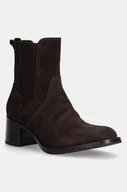 Botki damskie - Gant sztyblety zamszowe Workdale damskie kolor brązowy na słupku 29553797 G46 - miniaturka - grafika 1