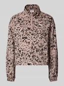 Kurtki i kamizelki sportowe damskie - Bluza o kroju relaxed fit z nadrukiem z logo - miniaturka - grafika 1