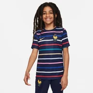 Koszulki i topy damskie - Nike Dziecięcy top dziecięcy France Dri-fit Academypro z krótkim rękawem - miniaturka - grafika 1
