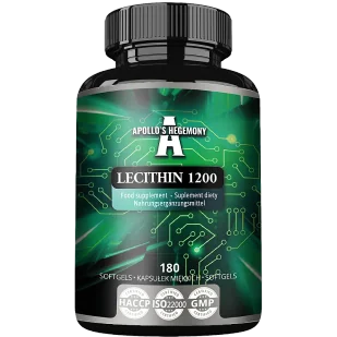 APOLLO'S HEGEMONY LECITHIN 1200 180 KAPSUŁEK - Układ nerwowy - miniaturka - grafika 1