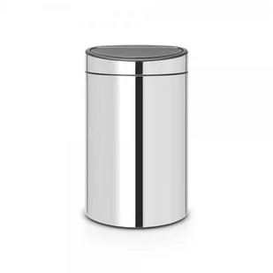 Brabantia Kosz na śmieci Touch Bin New 40l stal polerowana (112881) - Kosze na śmieci - miniaturka - grafika 1