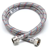 Węże elastyczne - Wężyk nierdzewny 1/2" x 3/8" 50 cm WZ Fluvius - miniaturka - grafika 1