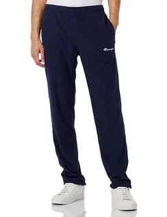 Spodnie sportowe męskie - Champion Legacy Micro Polar Fleece-Straight Hem Spodnie dresowe męskie, Blu Marittimo, M - grafika 1