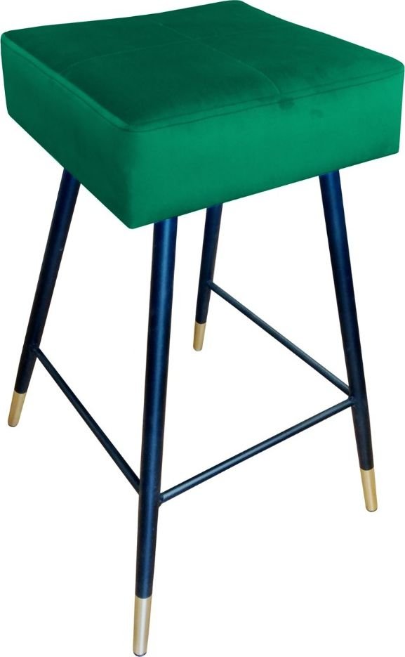 Atos Hoker OLIMP VELVET GOLD zielony z oparciem ATOS