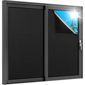 Okleiny - Folia okienna zaciemniająca, 45x200 cm, ochrona UV, izolacja termiczna, matowa folia okienna, odpowiednia do biura i sypialni - miniaturka - grafika 1