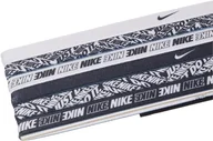 Ozdoby do włosów - Nike Assorted Unisex opaska na czoło z nadrukiem, 6 sztuk, kolor: czarny/biały, rozmiar uniwersalny, N.000.2545.176.OS - miniaturka - grafika 1
