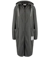 Bluzy damskie - Cienka długa bluza z dłuższym tyłem i kapturem PAOLA - miniaturka - grafika 1