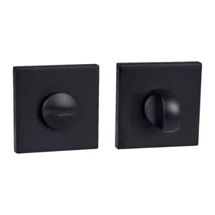 Rozeta podklamkowa do wc Adel slim Czarna - Szyldy i rozety - miniaturka - grafika 1