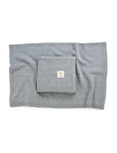 Poofi Kocyk merino Narwik szary - Koce i narzuty dla dzieci - miniaturka - grafika 1