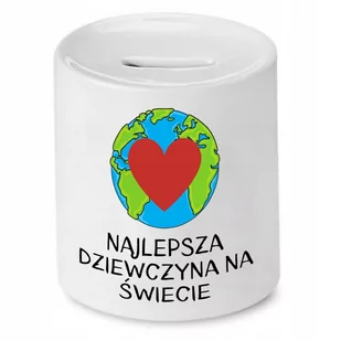 SKARBONKA DLA DZIEWCZYNY NAJLEPSZA NA ŚWIECIE z Nadrukiem ze Zdjęciem - Skarbonki - miniaturka - grafika 1