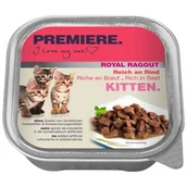 Mokra karma dla kotów - PREMIERE Royal Ragout Kitten Bogata w wołowinę 64x100 g - miniaturka - grafika 1