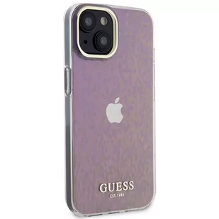 Guess GUHCP15SHDECMP iPhone 15 6.1" różowy/pink hardcase IML Faceted Mirror Disco Iridescent - Etui i futerały do telefonów - miniaturka - grafika 3