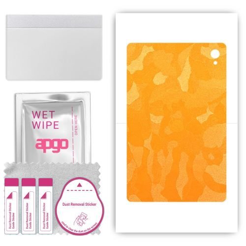 folia naklejka skórka strukturalna na TYŁ do Acer Sospiro AS10W - Moro Camo Żółty - apgo SKINS