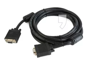 Gembird Kabel do monitora F/M3 m EKRANOWANY Z DŁAWIKIEM FERRYTOWYM BLACK (CC-PPVGAX-10-B) - Kable komputerowe i do monitorów - miniaturka - grafika 4