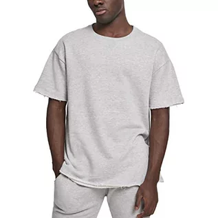Koszulki męskie - Urban Classics Herirngbone Terry Tee T-shirt męski, szary (Lightgrey 00143), XXL - grafika 1