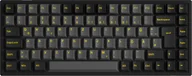 Klawiatury - Akko Black & Gold 3084B Plus Gaming Tastatur, RGB – V3 Cream Yellow Pro Switches, ISO DE, czarny & złoty - miniaturka - grafika 1
