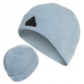 Czapki damskie - Czapka adidas Ciepła Damska Z Grubszej Dzianiny Wywijana Gumowe Logo - miniaturka - grafika 1