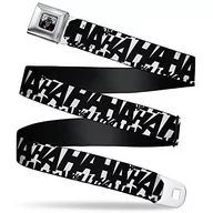 Paski - Buckle-Down Pasek unisex pas bezpieczeństwa Jokers Laugh Hahaha Repeat biały czarny 61 do 96 cm, 3,8 cm szerokości spodnie rozmiar 64-38 cm - miniaturka - grafika 1