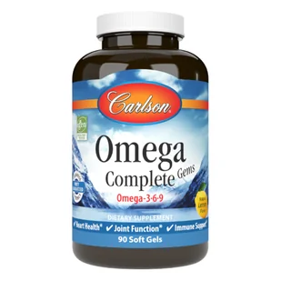 Omega Pharma Carlson Labs 3-6-9 Complete Gems 90 Soft Gels (Carlson Labs) TT001546 - Witaminy i minerały - miniaturka - grafika 1