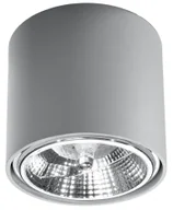 Lampy sufitowe - Szary minimalistyczny plafon LED walec - EX655 A0-T48 - miniaturka - grafika 1