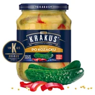 Warzywa w marynacie - Krakus Ogórki po kozacku 670 g - miniaturka - grafika 1
