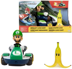 Super Mario Spin Out pojazd Luigi Kart - Samochody i pojazdy dla dzieci Super Mario Spin Out pojazd Luigi Kart - Samochody i pojazdy dla dzieci - miniaturka - grafika 1