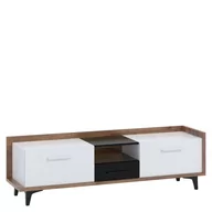 Szafki RTV - Szafka RTV 2D1S BOX-09 Box MebloCross Dąb Artisan / Biały Mat / Czarny Mat - miniaturka - grafika 1