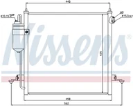 Chłodnice - NISSENS CHŁODNICA KLIMATYZACJI 940068 MITSUBISHI L200 06 940068 - miniaturka - grafika 1