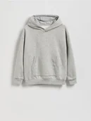 Bluzy dla chłopców - Reserved - Bluza oversize z kapturem - jasnoszary - miniaturka - grafika 1