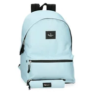 Torby na laptopy - Pepe Jeans Aris Colorful Dwukomorowy Plecak Na Laptopa 15,6 cala Niebieski 31x44x17,5 cm Poliester by Joumma Bags, Niebieski, dwukomorowy plecak na laptopa - miniaturka - grafika 1