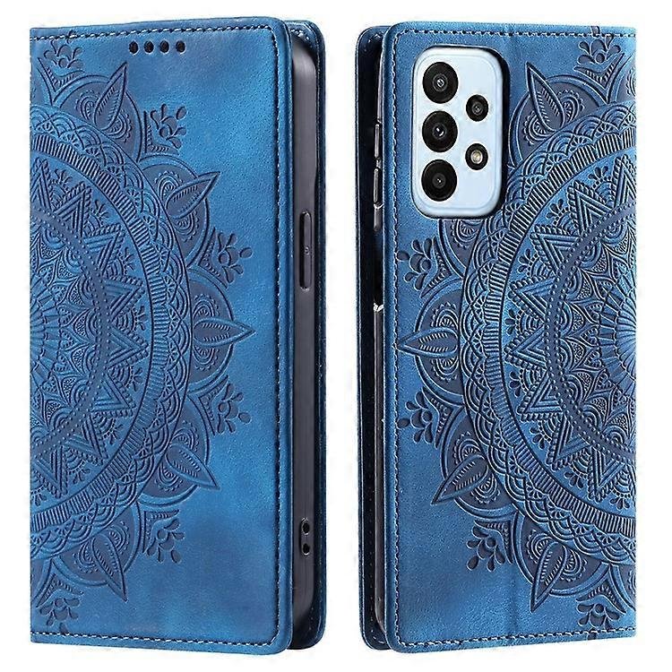 Kompatybilny z Samsung Galaxy A33 5G Case Magnetyczny portfel z automatycznym zamykaniem Pokrowiec na telefon Niebieski