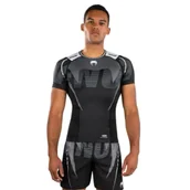 Kimona, stroje i obuwie - Venum Rashguard Krótki Rękaw Short Sleeve Adrenaline Black/Grey - miniaturka - grafika 1