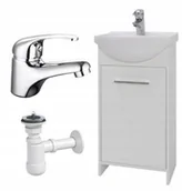 Szafki łazienkowe - Szafka + um + syfon 45cm biała - miniaturka - grafika 1