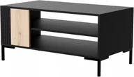 Ławy i stoliki kawowe - Cama Meble Stolik kawowy/ława MERCI 100x55x49 czarny/dąb artisan - miniaturka - grafika 1