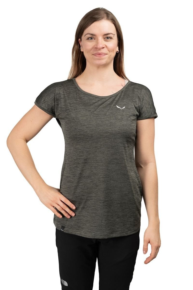 Salewa Koszulka trekkingowa damska Puez Melange Dry SS Tee Women oliwkowa 40_L