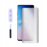 Szkła hartowane na telefon - 9H Szkło Do Samsung S10+ G975 Uv + Lampa Bezbarwn Szkiełko Ochronne Szybka Hartowana Na Ekran - miniaturka - grafika 1