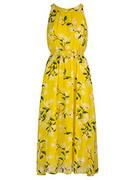 Sukienki - ApartFashion Damska sukienka letnia, cytryna-wielokolorowa, normalna, cytrynowy wielokolorowy, 36 - miniaturka - grafika 1