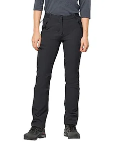 Jack Wolfskin Damskie spodnie z kamieni, czarne, 42/S - Spodnie damskie - miniaturka - grafika 1