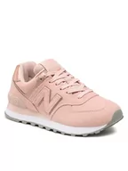 Buty sportowe damskie - Buty damskie New Balance WL574NK2  różowe - miniaturka - grafika 1