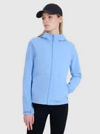 Kurtki damskie - Damski softshell 4F 4FWSS25TSOFF320 - niebieski - miniaturka - grafika 1